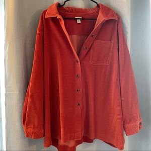 Vintage L.L. Bean Corduroy Button Down Shirt Jacket Shacket